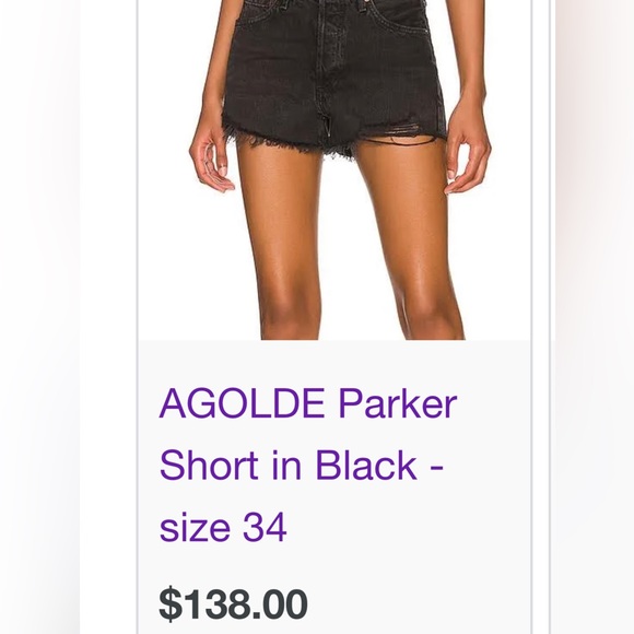 AGolde Parker short - black - size 31 - Picture 5 of 5